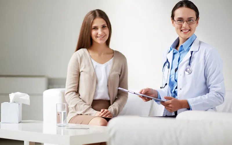 Doctor discussing a Medicare plan with a senior patient