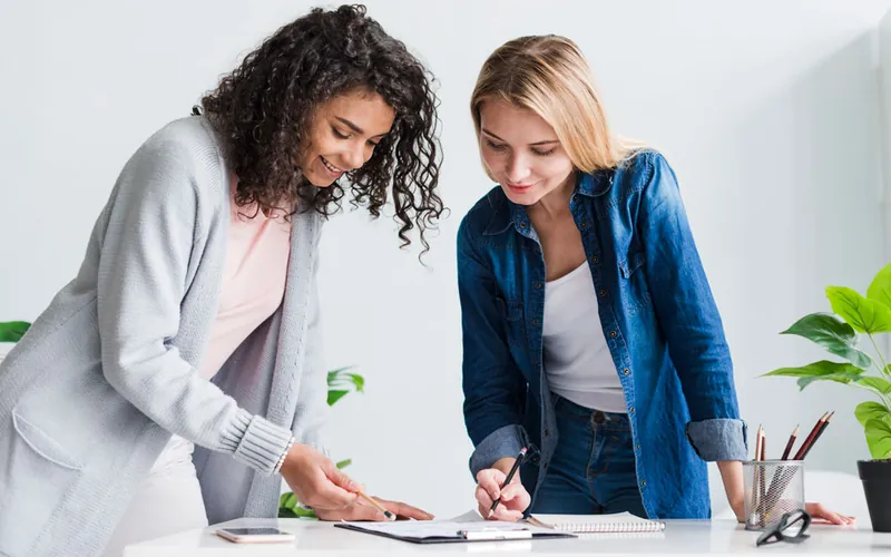 Reviewing a Social Security statement together